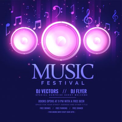 Music Festival Flyer Template – Dynamic Party & Event Graphic